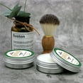 thumbnail image 3 of Shaving Cream, Shaving Brush, Moisturizing Facial Shaving Cream with Sandalwood Scent, Plastic Bowl Included for Easy Application and Classic Fragrance with Geranium, Amber, Carnation, and Musk Notes, 3 of 4