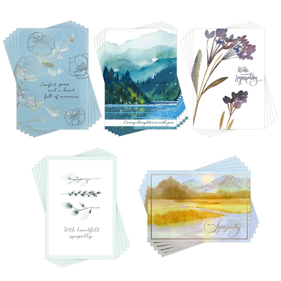 Hallmark Business Bulk Assorted Sympathy Cards (Quiet Condolences), 25 ct.