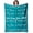 God Says - Teal, variant on Christian Bible Blanket Gifts for Faith Women Christian Sympathy 50" X 60" Soft Throw Blanket Religious Gifts for Praying Women Men Inspirational Gift