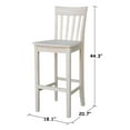 thumbnail image 3 of International Concepts Slatback Bar height Stool - 30" Seat Height, 3 of 12