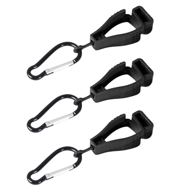 Camping 9pcs Guante Grabber Abrazadera Catcher Seguridad Trabajo Clip Titular Colgador (Negro)