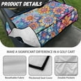 thumbnail image 5 of SEANATIVE Vintage Boho Flowers Golf Cart Seat Covers with Pockets Breathable Golf Cart Seat Towel Golf Cart Seat Towel Blanket for 2 Person Seats Suitable for All Weather, 5 of 7