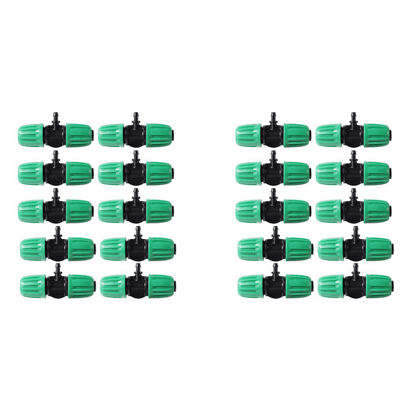 20 Pcs Barbed Tee 1/2 Inch Tubing (1/2Inch ID) 16mm to 1/4 Inch Irrigation Tube Anti-Drop Fitting (Fits 13mm ID/4mm ID)