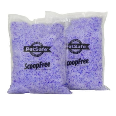PetSafe ScoopFree Lavender Scented Crystal Litter, 2-Pack  Absorbs Odors 5x Faster than Clay Clumping  Low Tracking for Less Mess