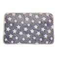 thumbnail image 2 of Pet Mat Small Large Paw Bone Print Cat Dog Puppy Cushion Fleece Soft Blanket Bed, 2 of 2