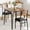Vintage, variant on Juiluna Dining Table for 2, Small Table and Chairs Set of 2, Square Dinette Set for 2, Dinner Table Set, 3 Piece Kitchen & Dining Room Sets for Small Space, Apartment (Dining Table with 2 Chairs)