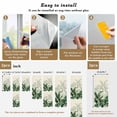 thumbnail image 6 of Palm Leaves Tropical Window Privacy Film, Green Botanical Summer Linen Static Cling UV Sun Blocking Heat Control Window Tint Day and Night, Non-Adhesive One Way Windows Privacy Cover 35.4''x78.7'', 6 of 7