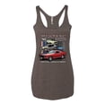 thumbnail image 3 of Ford Mustang Untamed Spirit Cars and Trucks Tri-Blend Racerback Tank Top, Brown, Large, 3 of 5