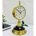 thumbnail image 2 of THOR INSTRUMENTS Brass Gold Finish Table Clock for Home Decor Gifting Showpiece Decorative Watch Statue Gift for Decoration Artifact for Beautiful Antique Decor of Console Shelf, 2 of 3