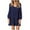 Navy, variant on LLYwey Womens Maxi Dresses 2024 V-Neck Long Sleeve Solid Loose Dress Lantern Sleeve Fashion Dress New A-Line Dresses Black Xxl