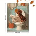 thumbnail image 3 of Toile Murale Teckel Lisant un Journal 15,75 X 11,81 Pouces, 3 of 8