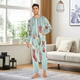 thumbnail image 5 of IAUYY Unisex Adult Onesie Pajamas Ultra-Soft Crystal-Soft Fabric, Halloween Adult Onesie Pajamas Adults,With a Zipper Plus Size Onesie Pajamas, Hanging Christmas Stockings, 5 of 7