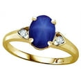 thumbnail image 2 of Star K � Oval 8x6 Created Star Sapphire Love Promise Ring, 2 of 9