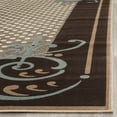 thumbnail image 3 of SAFAVIEH Martha Stewart Scrollwork Polk Dots Area Rug, Brown, 4' x 5'7", 3 of 6