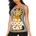 thumbnail image 1 of Cute Cartoon Garfield Funny Workout Gym Fitness Weightlifting Gift Tank Top-Xx-Large, 1 of 5