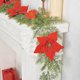 thumbnail image 3 of Pinos y Canes de Navidad, Ramas de Navidad con Luces, Tres Colores de Flor, Cabezas de Flor Rojas, para Decoración de Hogar y Jardín, Perfectos para Exterior, Resistente al Clima, Iluminación LED,, 3 of 7