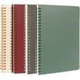 thumbnail image 1 of fafa-[4 Pack] Spiral Notebook, A5 Size College Ruled Notebooks, PP Hardcover Spiral Notebook Ruled Lined Journal Notebook Bulk, 80 Sheets / 160 Pages Spiral Bound Notebook (5.7"x 8.3"), 1 of 4