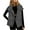 Quilted Jacket - Dark Gray, variant on Xdegoge Puffer Vests for Women Full Zip Stand Collar Quilted Sleeveless Jacket Casual Loose Oversize Quilted Coat Fall Winter Lightweight Padded Warm Coats with Pockets
