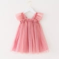 thumbnail image 4 of Taybagh Toddler Girl Dress Fly Sleeve Formal Wedding Guest Dress with Butterfly Wing Holiday Girl Clothes, 4 of 7