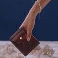 thumbnail image 4 of TEHAUX De Cuero Café Para Monedas Con Compacto Y Uso En Exteriores, 4 of 6