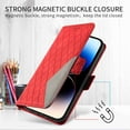 thumbnail image 4 of Dteck for iPhone 7 Plus / 8 Plus Case with Wrist Strap, Shockproof Splicing Luxury PU Leather Flip Wallet Magnetic Kickstand Money Pouch Folio TPU Bumper Protective Cover, red, 4 of 8