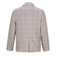 thumbnail image 3 of guisaled Mens Plaid Blazer Jacket Dressy Casual Slim Fit Checkered Suit Jackets One Button Notch Lapel Wedding Prom formal Sport Coats, 3 of 5