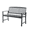 Dark Grey, variant on Tcbosik Outdoor Garden Wooden Bench, 48" Bench with Backrest and Armrest, 2-Seater Chair for Patio, Lawn, Balcony, Yard, Porch, Teak
