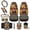 brown, variant on HUIACONG Wolf Print Car Seat Protector Full Set 12 Pcs Anti-Slip Car Wheel Protector Fashionable Auto Seat Belt Cover Trash Can for Car Car Storage Box Car Coasters Universal Fit Car Accessories