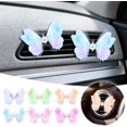 thumbnail image 4 of Butterfly Car Air Vent Clip Ornament, Glam SUV Outlet Vent Decorations, Pink Cute Dual Butterfly Diamond Rhinestone Sparkly Bling Air Freshener Accessories, Automobile Aroma Diffusers (Green), 4 of 6