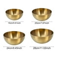 thumbnail image 3 of 1 Pcs Salad Bowl,Stainless Steel Bowl,Stainless Steel Mixing Bowl,Metal Mixing Bowls, For Mixing, Baking, Prepping, Cooking And Serving Food,Kitchen Cookware,Kitchen Food Storage Bowls,(Gold,5.9 in), 3 of 8