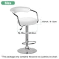 thumbnail image 3 of Uxcell 1-Pack Fundas Redondas para Taburetes de Bar, para Fundas de Asiento de Malla de Poliéster de 12-14 Pulgadas con Bandas Elásticas [Blanco Jade], 3 of 7