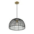 thumbnail image 5 of Trade Winds Lighting 1-Light Pendant Light In Black, 5 of 6