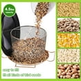 thumbnail image 6 of Samhe Bird Feeder for Outdoor, Metal Hanging Wild Bird Feeder with 9.8" Roof, 4.5 lbs Large Capacity, 6 of 8