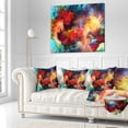thumbnail image 3 of Designart Fractal Paint Fusion - Contemporary Throw Pillow - 16x16, 3 of 5