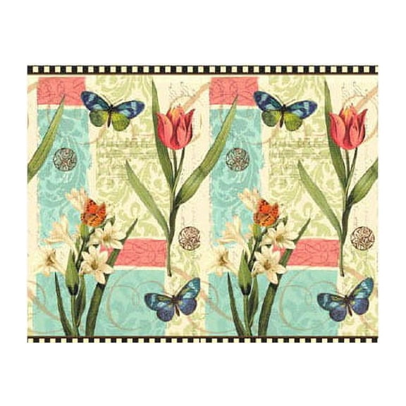 Various Garden Melody Floral Paper Table Cover