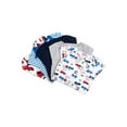 thumbnail image 3 of Little Star Organic Baby Boy 5Pk Short Sleeve Bodysuits, Size Newborn - 24 Months, 3 of 6
