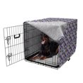 thumbnail image 5 of Abstract Dog Crate Cover, Repetitive Leaves Interpretation Colorful Pattern, Easy to Use Pet Kennel Cover Small Dogs Puppies Kittens, 7 Sizes, Indigo Multicolor, by Ambesonne, 5 of 6