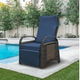 ATR ART to REAL Deluxe Wicker Patio Recliner, Adjustable Outdoor Lounge
