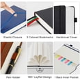 thumbnail image 2 of 3 Pack Journal Notebook, 320 Pages A5 Lined Notebook Journal Set for Work Writing, Hardcover Leather Bound Notebooks Bulk for Women Men Office School, 5.7'' X 8.4'', Multicolor, 2 of 7
