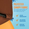 thumbnail image 6 of Bistro 7.5-ft Hexagon Market Umbrella - Coffee - Polyester Canopy, 6 of 7