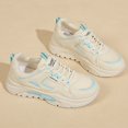 thumbnail image 5 of XIMIN Women's Mesh Sneakers - Retro Running Shoes with Patchwork Design, College Style Casual Walking Shoes for Everyday Wear (Sky Blue, 8), 5 of 9