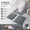Grey, variant on 3 Piece Bathroom Rug Set, Ultra Soft Velvet Memory Foam Bath Mats, Non-Slip PVC Backing, Quick Dry, Washable Bathroom Floor Rugs - Ivory