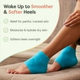 thumbnail image 5 of ZenToes Moisturizing Heel Socks for Dry, Cracked Heels & Overnight Comfort,Regular, Fuzzy, Blue, 2 Pair, 5 of 9