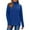 Dark Blue, variant on Women's Turtleneck Sweater, Loose Fit Pullover with Long Sleeves for Everyday Comfort, Soft Casual Winter Knit Top