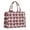 Red Football Helmets, variant on Large Capacity Tote Bag,Red Football Helmets with Bows Pattern Handbag Fashion Luxury Tote Bag,15.7"x13"x 5.1" Inches,Laptop Compatible