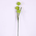 thumbnail image 2 of Planta de flores artificiales, 3 cabezas, bola de cebolla de plástico, decoración del hogar para bodas, bricolaje (verde), 2 of 2