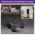 thumbnail image 5 of Giantex All-Terrain Rollator Walker w/ Pneumatic Tires, Foldable Outdoor Walkers, Lightweight Walker for Seniors, Purple, 5 of 6
