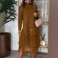 thumbnail image 2 of CIENVNSTG Women's Fashion Dress Solided Color Spring Breathable Beach Dress Lightweight Versatile Summer Dress for Women, 2 of 4