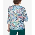 thumbnail image 5 of Alfred Dunner Womens  Scroll Multicolor Patterned Top, 5 of 6