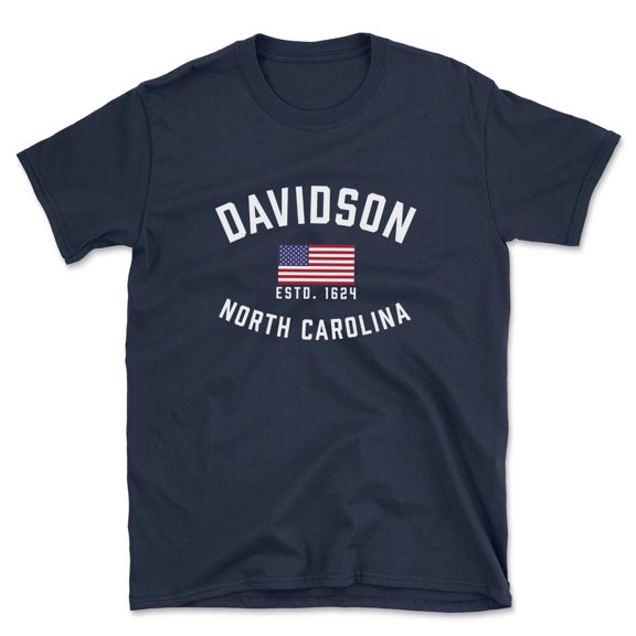 Davidson North Carolina Patriot Men's Cotton T-Shirt